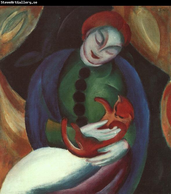 Franz Marc Girl with Car II